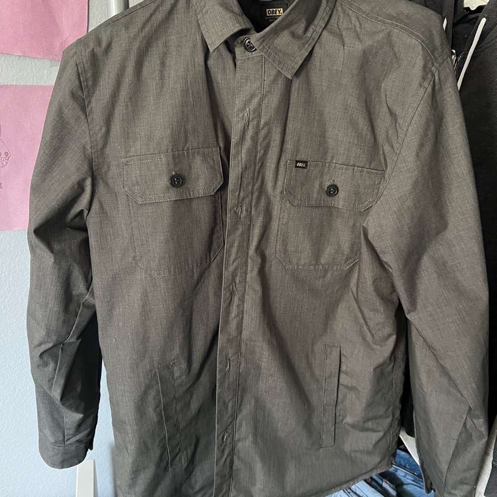 OBEY Men's Gray Jacket